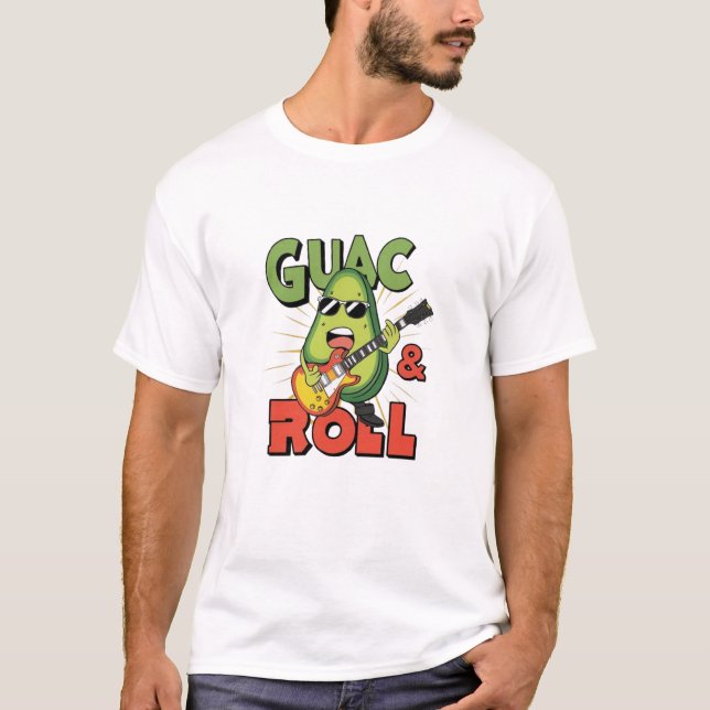 T-shirt Guac & Roll : Session de confiture Avocado (Devant)