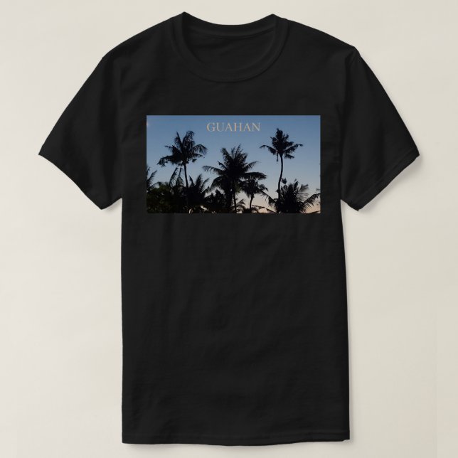 T-shirt GUAM RUN 671 Sunset Trees (Design devant)