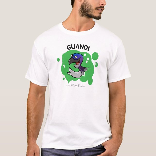 T-shirt Guano ! chemise pooping de jeu d'oiseau (Devant)