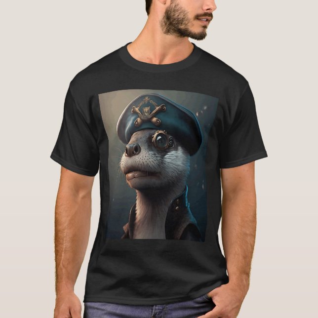 T-shirt Guant River Otter Cool Otter Pirate (Devant)