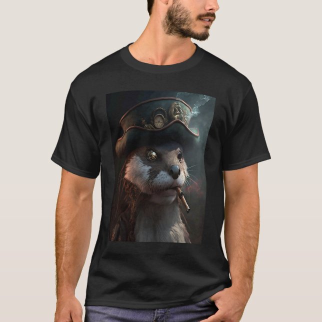 T-shirt Guant River Otter Cool Otter Pirate (Devant)