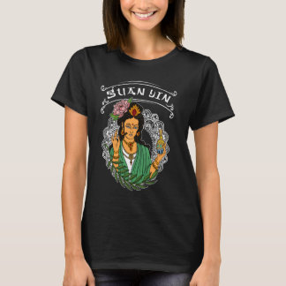 T-shirt Guanyin bouddhiste asiatique méditation Bouddhiste