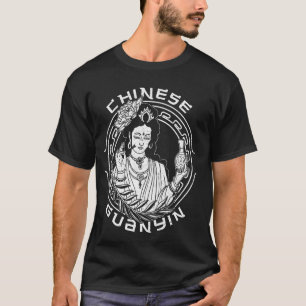 T-shirt Guanyin bouddhiste asiatique méditation Bouddhiste
