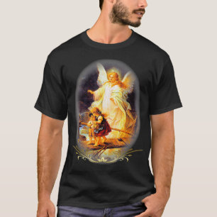 T-shirt Guardian Angel    catholiquePrière sur le dos