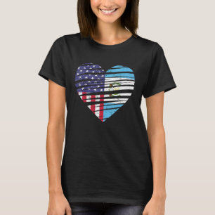 T-shirt Guatemala American Gros Coeur USA Patriot Heritag
