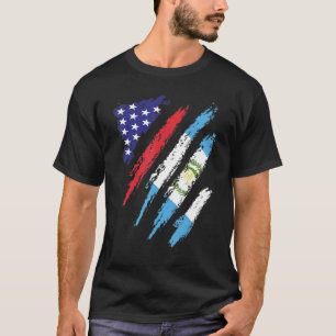T-shirt Guatemala American Grosse Drapeau USA Patriot Heri