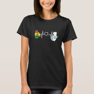 T-shirt Guatemala Bolivie Drapeau Guatemala Bolivie Heartb