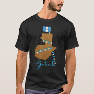 T-shirt Guatemala Carte Guatemala Drapeau Guatémaltèque Lu