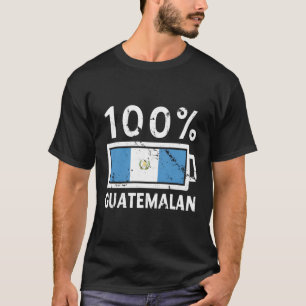T-shirt Guatémala Drapeau 100 Batterie guatémaltèque