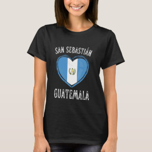 T-shirt Guatemala Drapeau Coeur Saint-Sébastien