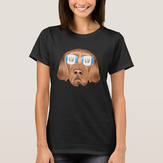 T-shirt Guatemala Flag Wirehaired Vizsla Dog Guatemala Poc (Devant)