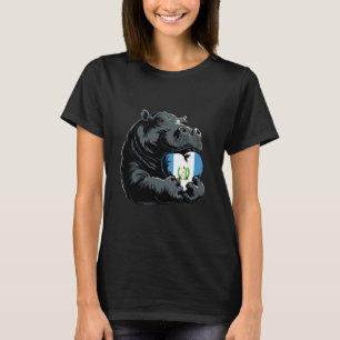 T-shirt Guatemala Hippopotame Rhinocéros Cœur Drapeau guat