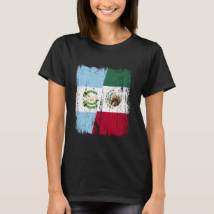 T-shirt Guatemala Mexique Demi Drapeau Guatémaltèque Hérit