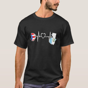 T-shirt Guatemala Peurto Rico Drapeau Guatémaltèque Peurto