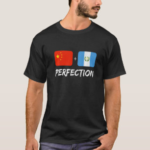 T-shirt Guatémala Plus Chinois Perfection Mix Drapeau Heri