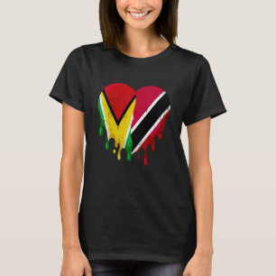 T-shirt Guatemala Trinité-et-Tobago Drapeau Coeur Citoyen