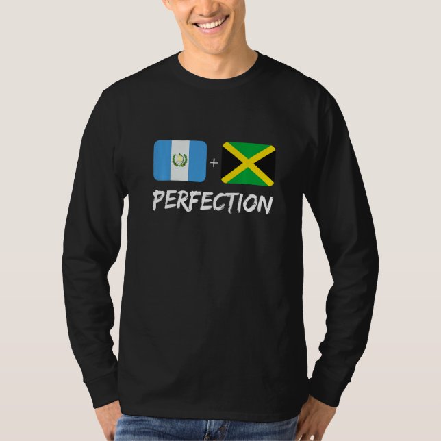T-shirt Guatemalan Plus Jamaican Perfection Mix Flag Herit (Devant)