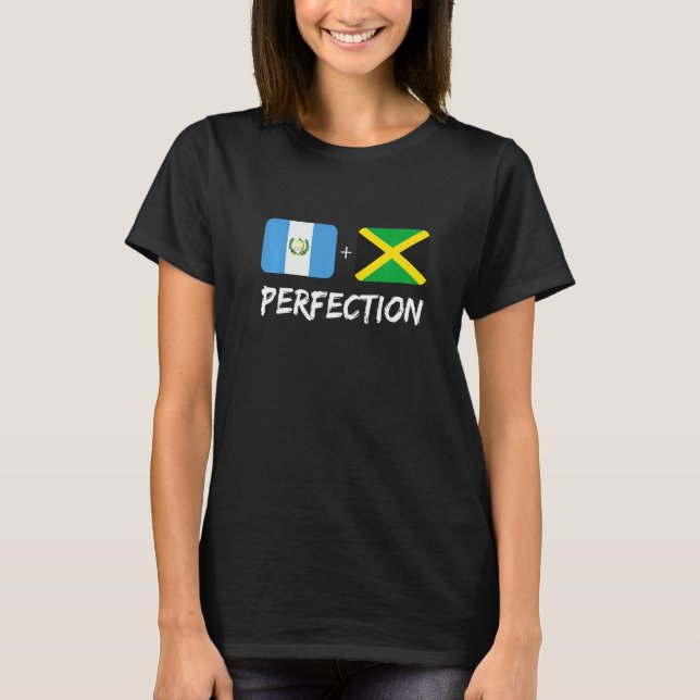 T-shirt Guatemalan Plus Jamaican Perfection Mix Flag Herit (Devant)