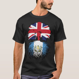 T-shirt Guatémaltèque Royaume-Uni Drapeau des racines d'ar