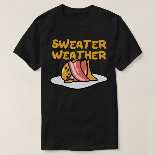 T-shirt Gudetama Sweet Météo Bacon couverture (Design devant)