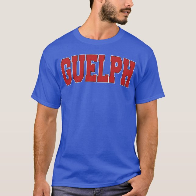 T-shirt Guelph Canada Varsity Style Canadian Sports friend (Devant)