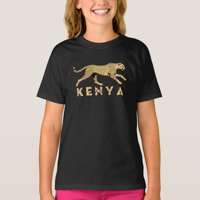 T-shirt Guépard du Kenya (Devant)