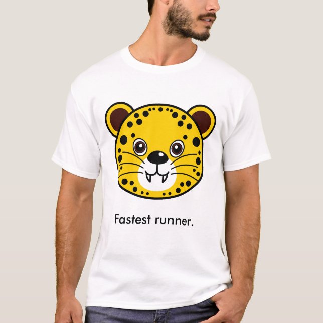 T-shirt Guépard : Le coureur le plus rapide (Devant)
