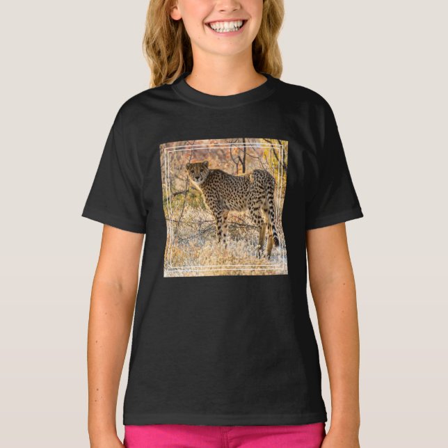 T-shirt Guépard regardant autour (Devant)