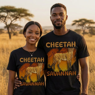 T-shirt Guépard Sauver la Beauté de l'Aventure Amour de la