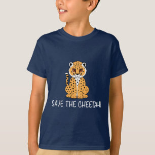 T-shirt Guépard : Sauvez le guépard