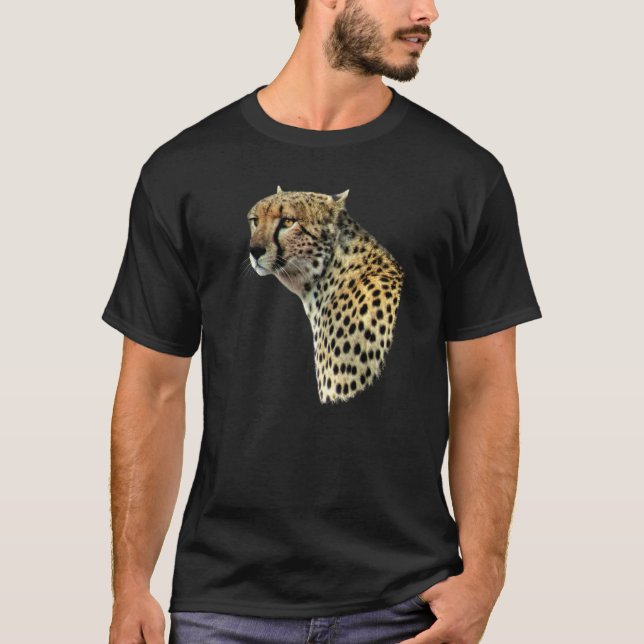 T-shirt Guépard Un Chat Prédateur Au Kenya Afrique  1 (Devant)