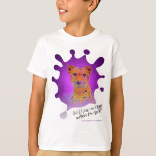 T-shirt Guépard Z de tache d'encre