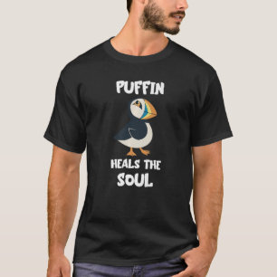 T-shirt Guérir l'âme Puffin Puffin Islande Animal Mer B