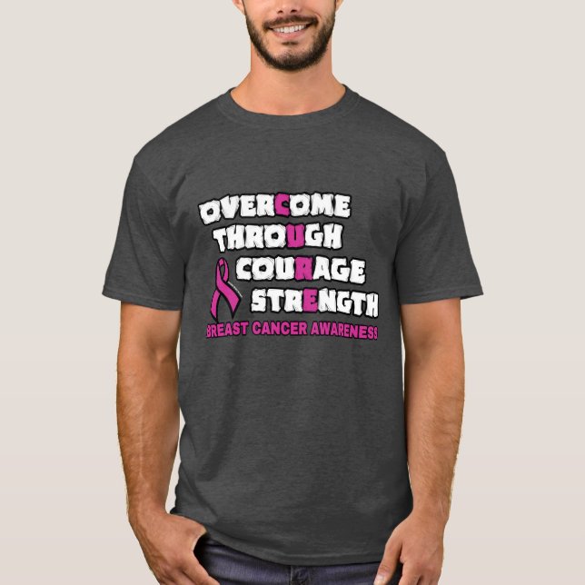T-shirt GUÉRIR...Le Cancer du Sein (Devant)