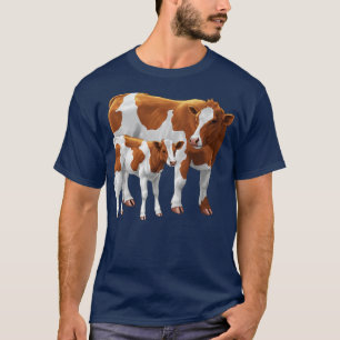 T-shirt Guernesey Cow et Cute Calf
