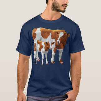 T-shirt Guernesey Cow et Cute Calf
