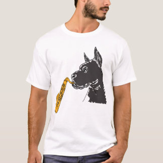 T-shirt GUERRE BIOLOGIQUE great dane jouant la chemise de