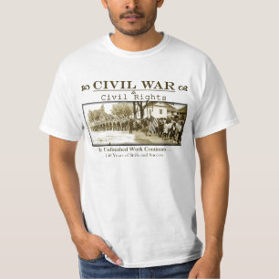 T-shirt Guerre civile à la chemise de droits civiques