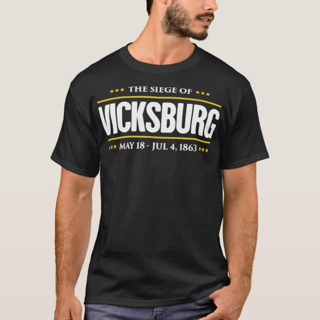 T-shirt Guerre Civile Siège De Vicksburg (Devant)