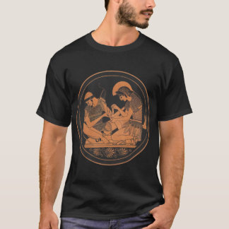 T-shirt Guerre de Troie, Achille Tendre Patroclus