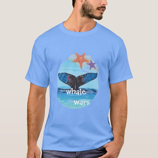 T-shirt guerre des baleines (Devant)