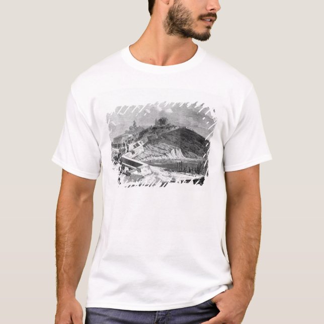 T-shirt Guerre des duchés, fortifications danoises (Devant)