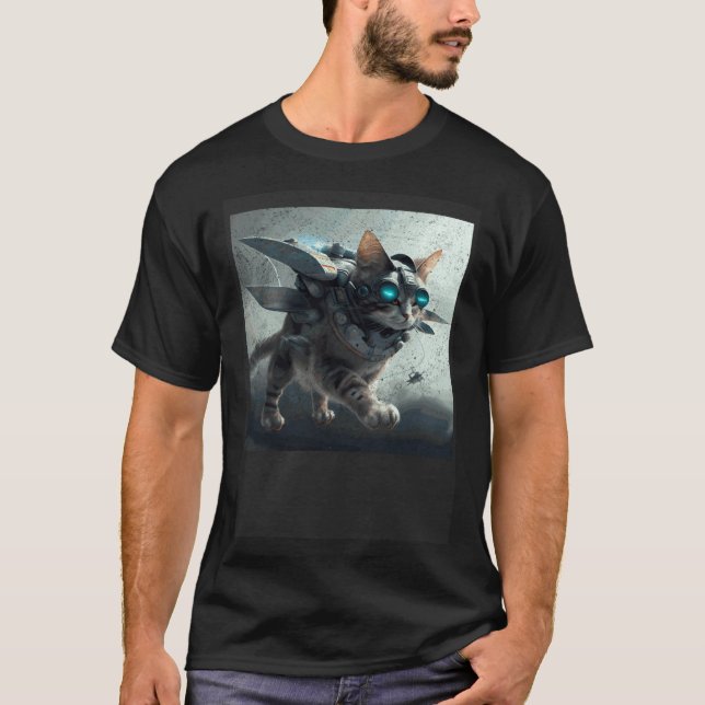 T-shirt Guerre du chat volant (Devant)