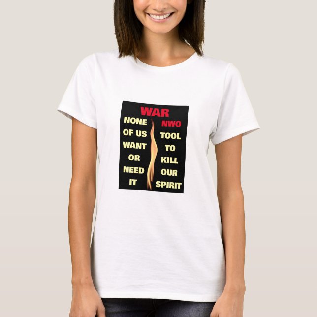 T-shirt guerre (lumière) (Devant)