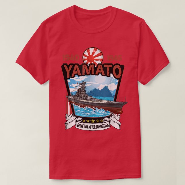 T-shirt Guerre Mondiale 2 Navale Japonais Bataillon Yamato (Design devant)