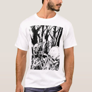 T-shirt guerre squelettique