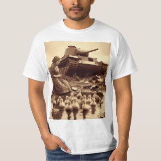 T-shirt Guerre - Vintage Surreal Peace Art