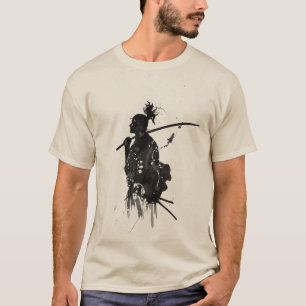 T-shirt Guerrier à l'encre de samouraï