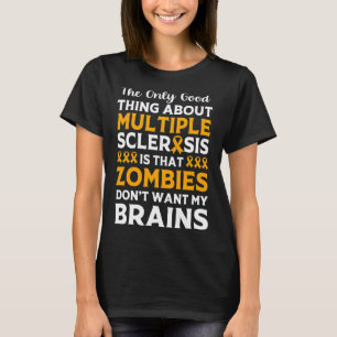 T-shirt Guerrier amusant Sclérose en plaques Zombie