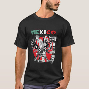 T-shirt Guerrier Aztèque Maya Indigène Mexicain Jaguar Azt